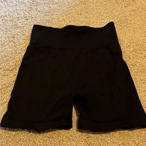 Women's Black High-Rise Bike Shorts